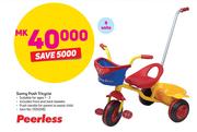 Peerless Sunny Push Tricycle Including Front & Back Baskets