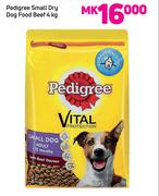 Pedigree Small Dry Dog Food Beef-4kg