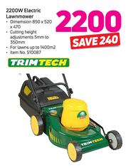 Trimtech 2200w sales electric lawn mower