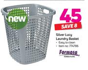 Formosa Silver Lucy Laundry Basket