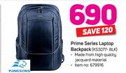 Kingsons Prime Series Laptop Backpack KS3077-BLK