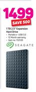 Seagate 1TB 2.5" Expansion Hard Drive