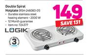 Logik Double Spiral Hotplate RSH24608301