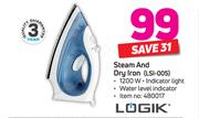 Logik Steam And Dry Iron LSI-005