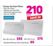 Memre Contour Air Foam Pillow 50 x 30 x 10cm-Each