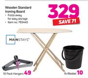Mainstays Wooden Standard Ironing Board