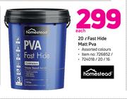 Homestead 20Ltr Fast Hide Matt PVA-Each