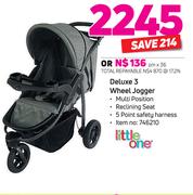 Little One Deluxe 3 Wheel Jogger