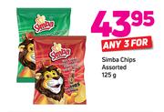 Simba Chips Assorted 125g-For 3