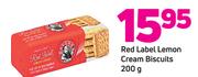 Bakers Red Label Lemon Cream Biscuits-200g