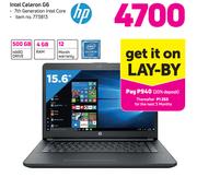 HP 15.6" Intel Celeron G6
