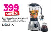 Logik 2-In-1 Blender Grinder RSH-245611-01