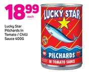 Lucky Star Pilchards In Tomato/ Chilli Sauce-400g Each
