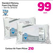 Vita Sleep Standard Memory Foam Chip Pillow-Each