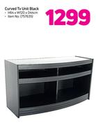 Curved TV Unit Black