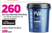 Homestead 20L Hide Matt PVA White