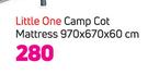 Little One Camp Cot Mattress 970 x 670 x 60cm 