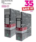 Simple Choice Lever Arch File A4 2PK-Each