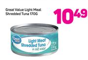 Great Value Light Meal Shredded Tuna-170g