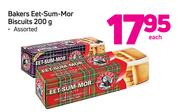Bakers Eet-Sum-Mor Biscuits-200g Each
