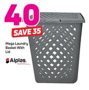 Alplas Mega Laundry Basket With Lid