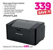 Toshiba 2.5” 2 TB Hard Drive-Each