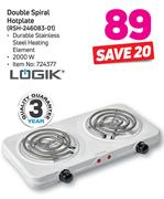 Logik Double Spiral Hotplate RSH-246083-01