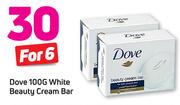 Dove White Beauty Cream Bar-6 x 100g