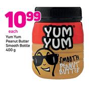 Yum Yum Peanut Butter Smooth Bottle-400g Each