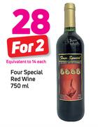Four Special Red Wine-12x750ml