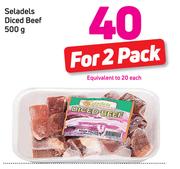 Seladels Diced Beef-2x500g