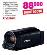 Canon Legria Black Video Recorder HF R806