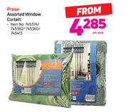 Praise Assorted Window Curtain-Per Pack