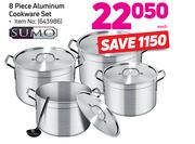 Sumo 8-Piece Aluminium Cookware Set-Each
