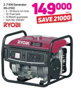 Ryobi 2.7KW Generator RG-2700-Each