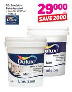 Dulux Emulsion Paint Assorted-20Ltr Each