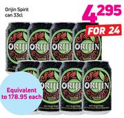 Orijin Spirit Can-24x33cl