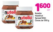 Nutella Hazelnut Spread With Cocoa Jar-350g Each