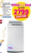 Samsung 9Kg Top Loader Washing Machine White WA90H4200SW 