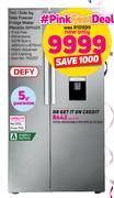 Defy 740L Side By Side Freezer With Water Dispenser (Metallic) DFF437