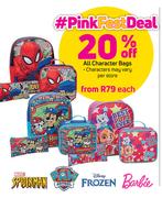 Spiderman/ Paw Patrol/ Disney / Barbie All Character Bags-Each