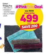 Cotton Shaggy Rugs 136x200cm-Each