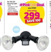 Eurolux Par 38 LED Security Light Including 2 x 11W LED Globes
