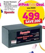 Xpanda Burglar Resistant Brick Safe Including Fixing Bolts