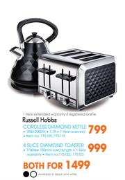 Russell hobbs diamond kettle top