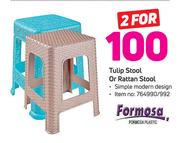 Formosa Tulip Stool Or Rattan Stool-For 2