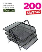 Kenzel 3 Tier Letter Tray (LD0I-58-3)