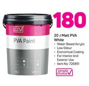 Simple Choice 20L Matt PVA White 