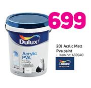 Dulux 20L Acrlic Matt PVA Paint