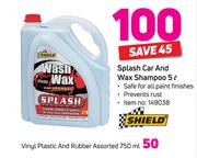 Shield Splash Car And Wax Shampoo-5L